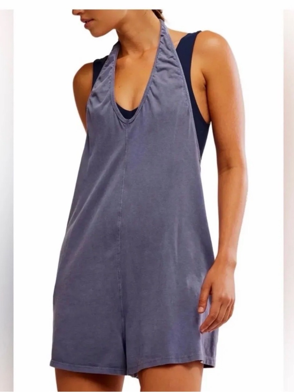 Free People Movement Hot Shot Halter Romper Small NWOT